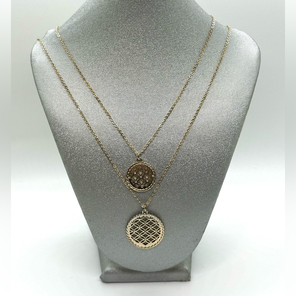 The Limited - Double Layer Gold Necklace - Vintage
